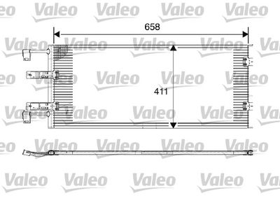 VALEO 817645 Радиатор кондиционера  для NISSAN PRIMASTAR (Ниссан Примастар)