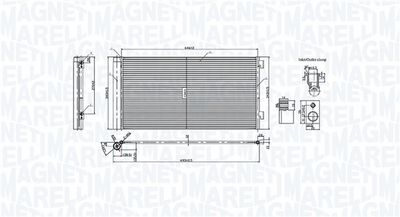 MAGNETI MARELLI Kondensator, Klimaanlage