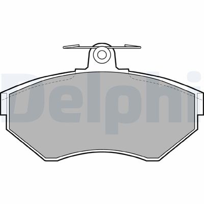 Zestaw klocków hamulcowych, hamulce tarczowe DELPHI LP1410
