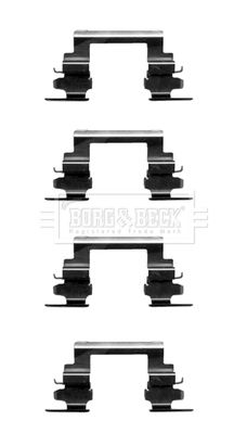 Комплектующие, колодки дискового тормоза BORG & BECK BBK1370 для JEEP PATRIOT