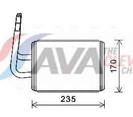 топлообменник, отопление на вътрешното пространство AVA Clever Choice MZA6268