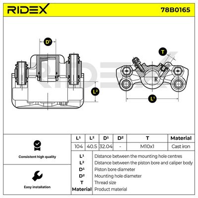 спирачен апарат RIDEX