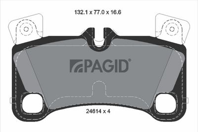 Sada brzdových destiček, kotoučová brzda PAGID T1863N