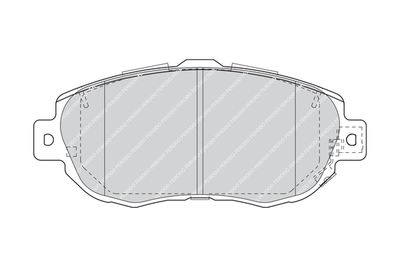 Bromsbeläggssats, skivbroms FERODO FDB1564