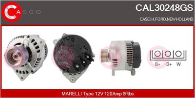 CASCO CAL30248GS Генератор для FORD TRANSIT Автобус (FD_ _, FB_ _, FS_ _, FZ_ _, FC_ _)