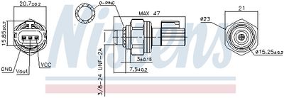 COMUTATOR PRESIUNE AER CONDITIONAT NISSENS 301082 4