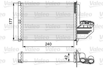 VALEO 812291 Радіатор пічки для BMW (Бмв)