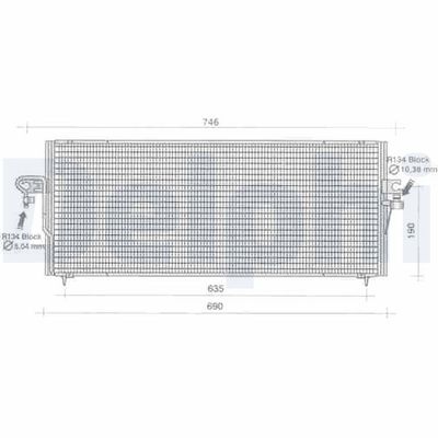 CONDENSATOR CLIMATIZARE DELPHI TSP0225342