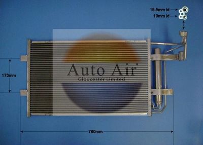 Condenser, air conditioning Auto Air Gloucester 16-9960