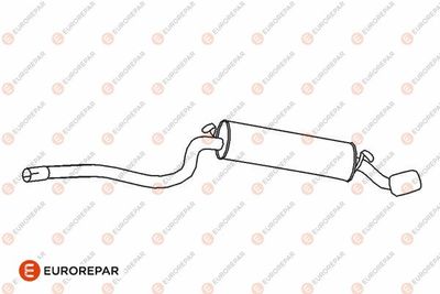 Глушитель выхлопных газов конечный EUROREPAR E12846P для FIAT CINQUECENTO