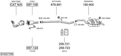 Изпускателна система BOSAL SYS27706