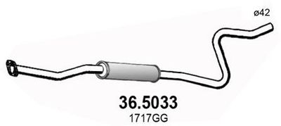 Rura wydechowa ASSO 36.5033