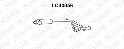 VENEPORTE LC43056 Глушитель выхлопных газов  для LANCIA THEMA (834_) 2000 16V Turbo (834GC, 834FC)