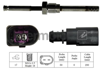 Sensor, exhaust gas temperature Intermotor 27297