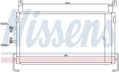 CONDENSATOR CLIMATIZARE NISSENS 94467 5