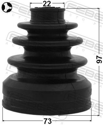 Bellow, drive shaft 0115-GRX125