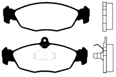 Kavo Parts Stabdžių trinkelių rinkinys, diskinis stabdys