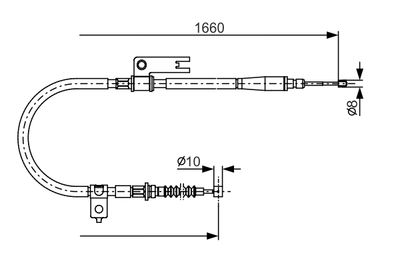 Cable Pull, parking brake 1 987 482 153