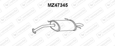 VENEPORTE MZ47345 Глушитель выхлопных газов  для MAZDA 626 IV Hatchback (GE) 2.0 D GLX Comprex