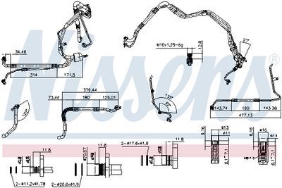 CONDUCTA PRESIUNE VARIABILA AER CONDITIONAT NISSENS 842651 6