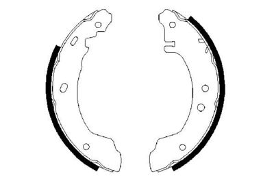 BOSCH Bremsbackensatz