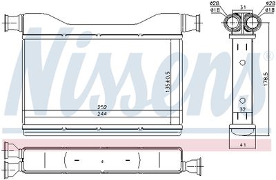 SCHIMBATOR CALDURA INCALZIRE HABITACLU NISSENS 70528 4