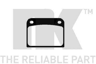 Комплект тормозных колодок, дисковый тормоз NK 224104 для SAAB 90
