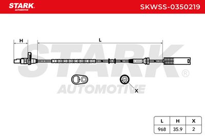 датчик, обороти на колелото STARK SKWSS-0350219