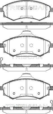 Комплект тормозных колодок, дисковый тормоз TRISCAN 8110 43024 для HYUNDAI LANTRA