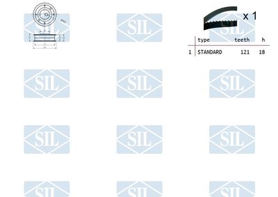 SET CUREA DE DISTRIBUTIE Saleri SIL TK1008 1