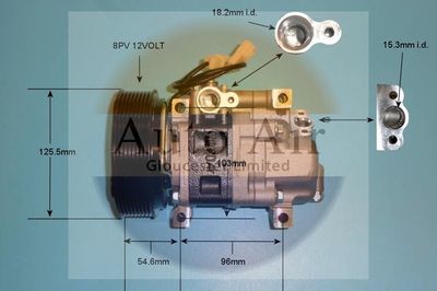 Compressor, air conditioning Auto Air Gloucester 14-1141P