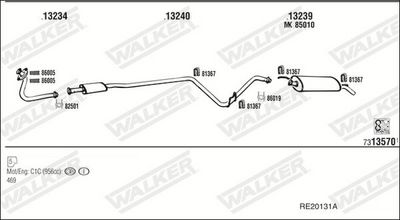 SISTEM DE ESAPAMENT WALKER RE20131A