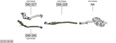 SISTEM DE ESAPAMENT BOSAL SYS13518