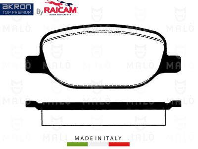 AKRON-MALÒ 28480280 Тормозные колодки и сигнализаторы  для ALFA ROMEO 159 (939_) 1.9 JTDM 8V (939AXE1B, 939BXE1B, 939BXH1B)