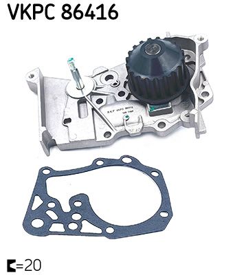 Water Pump, engine cooling VKPC 86416