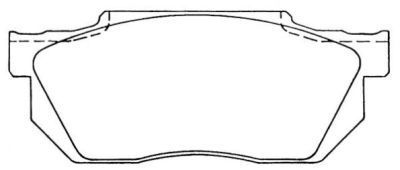 Комплект тормозных колодок, дисковый тормоз AISIN ASN-97 для HONDA PRELUDE