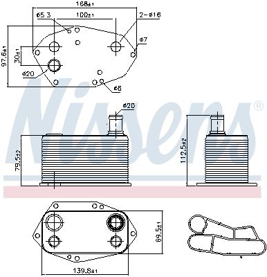 RADIATOR ULEI ULEI MOTOR NISSENS 90786 5