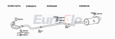 Układ wydechowy EUROFLO RNSCE15D6008