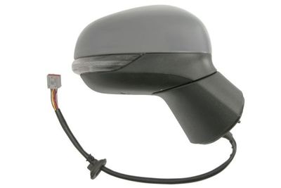 Zijspiegel Rechts (elektrisch, in reliëf, met verwarming, assistent rijstrookverandering, under-coated, elektrisch opklapbaar, met indicator) past: FORD PUMA 2 09.19-