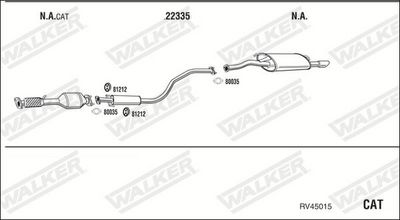 Изпускателна система WALKER RV45015