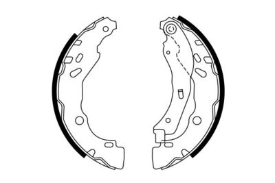 Комплект тормозных колодок BOSCH 0 986 487 782 для NISSAN MICRA