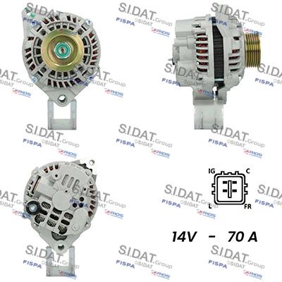 Генератор SIDAT A12MH0210A2 для HONDA FR-V