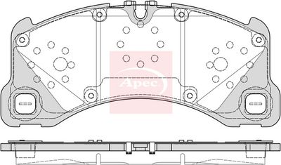 APEC Brake Pad Set, disc brake PAD2411