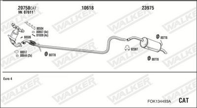 SISTEM DE ESAPAMENT WALKER FOK134493A