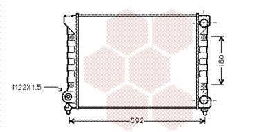 VAN WEZEL 58002111 Радиатор охлаждения двигателя для VW PASSAT B3/B4 Variant (3A5, 35I)