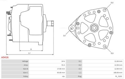 Alternator A0416