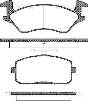 Комплект тормозных колодок, дисковый тормоз TRISCAN 8110 13010 для TOYOTA STARLET
