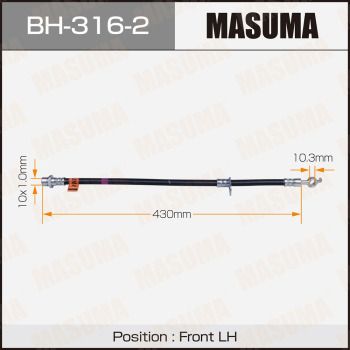 Тормозной шланг MASUMA BH-316-2 для TOYOTA SPRINTER