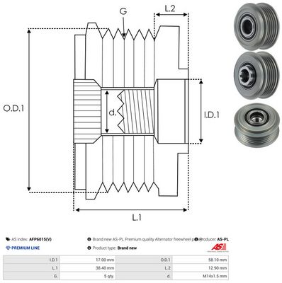SISTEM ROATA LIBERA GENERATOR AS-PL AFP6015V 3