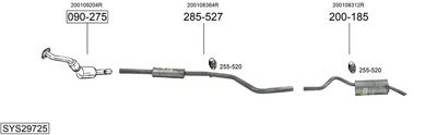Изпускателна система BOSAL SYS29725